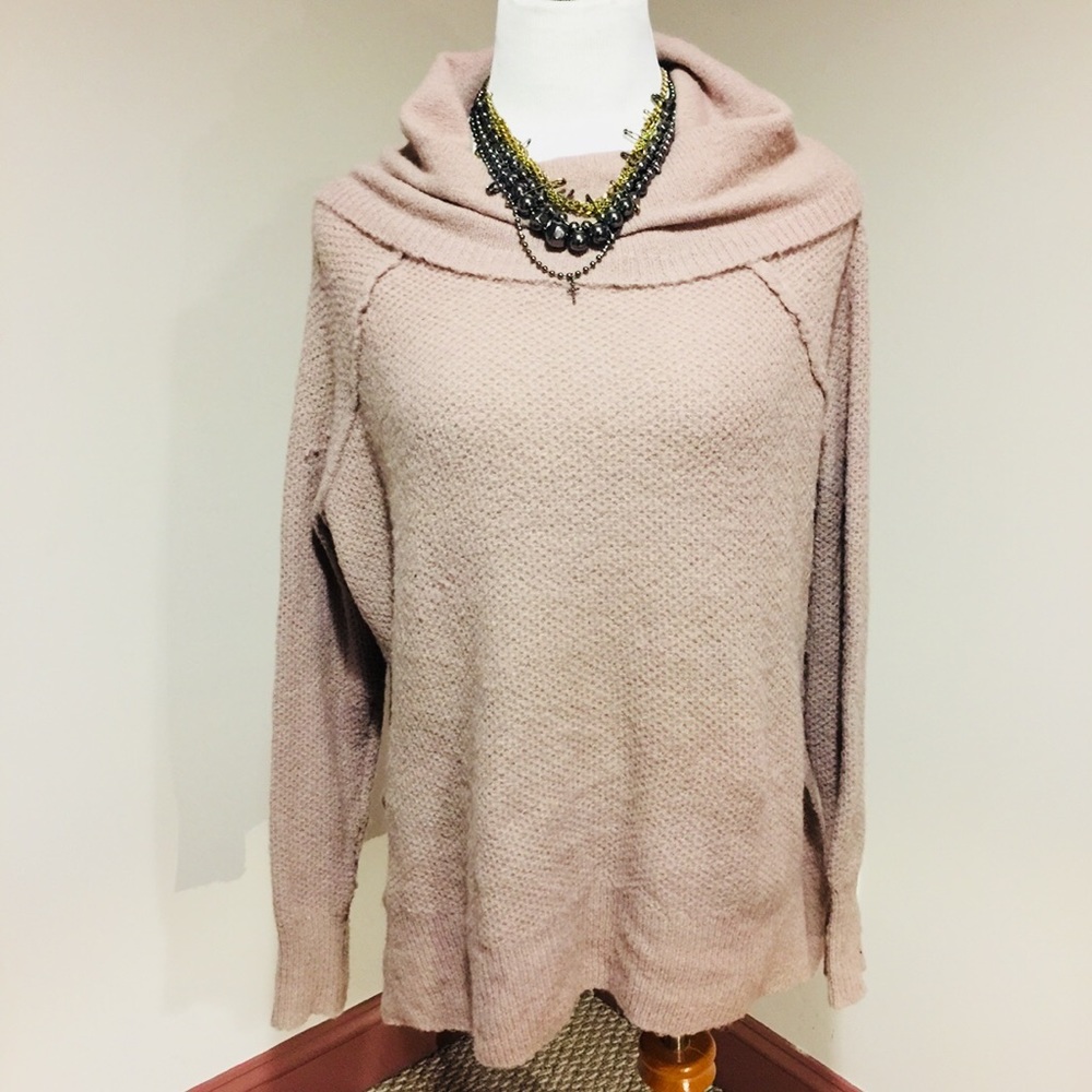 Mossimo Super Soft Blush Cowl Neck Sweaters - Picture 2 of 5